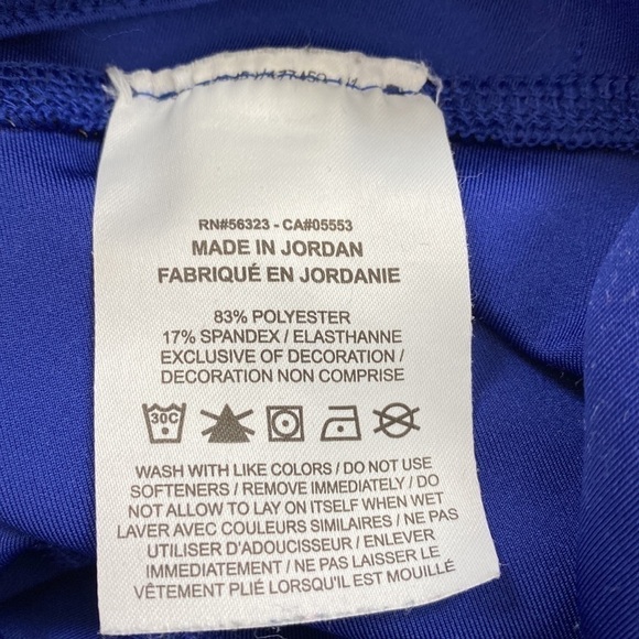 NIKE One Icon Clash Cuff 7/8 Tights Leggings Blue Size Small Running Workout - Picture 9 of 9